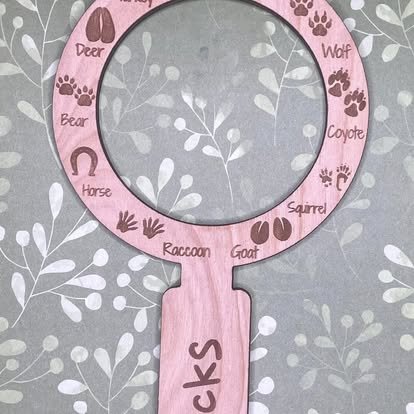 Wooden Animal Tracks Explorer