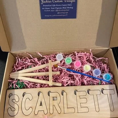 Personalized Wooden Name Puzzle Painting Kit
