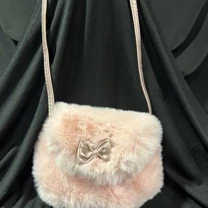 Plush Faux Fur Crossbody Bag kids