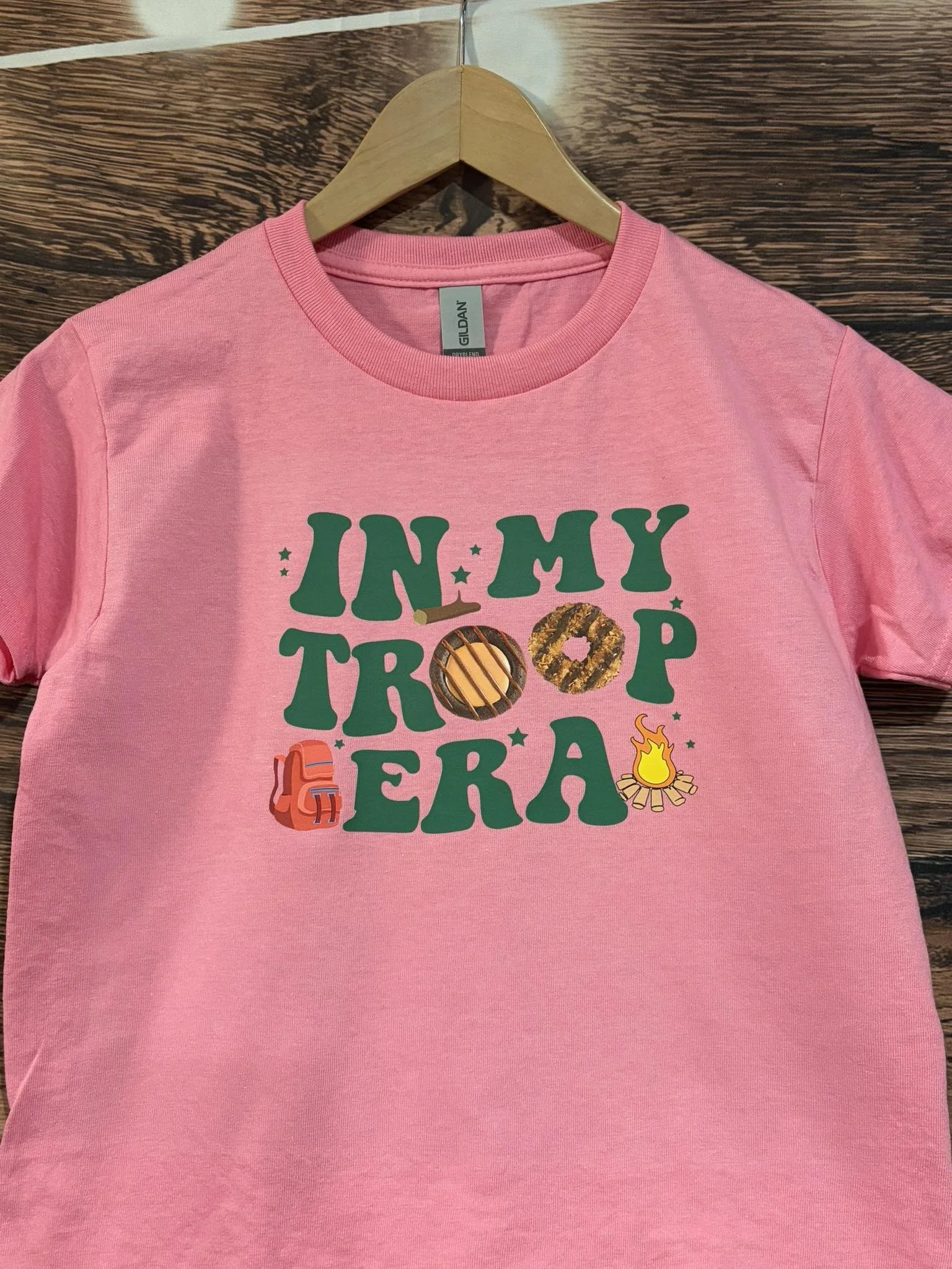 'In My Troop Era' Pink Graphic Tee