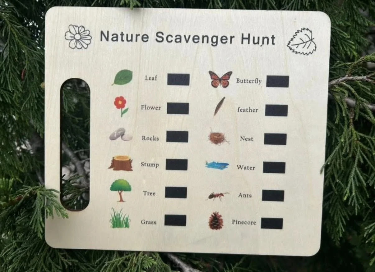 Nature Scavenger Hunt Board