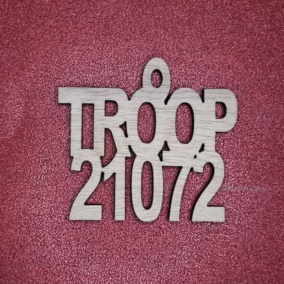 Scout Troop Number Ornament