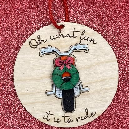Motorcycle Holiday Ornament