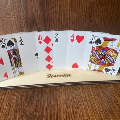Personalized Wooden Card Holder