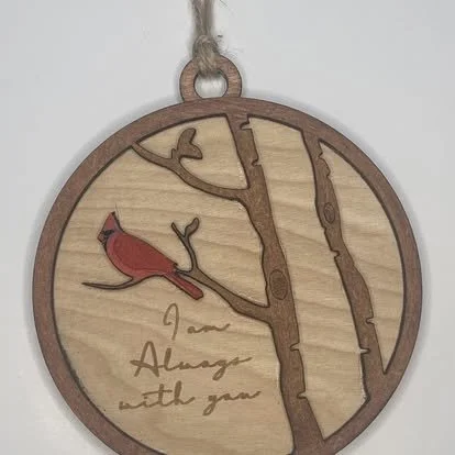 "Always With You" Cardinal Ornament