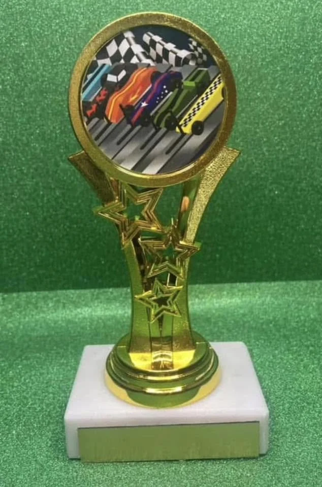 Derby Race Car Star Trophy