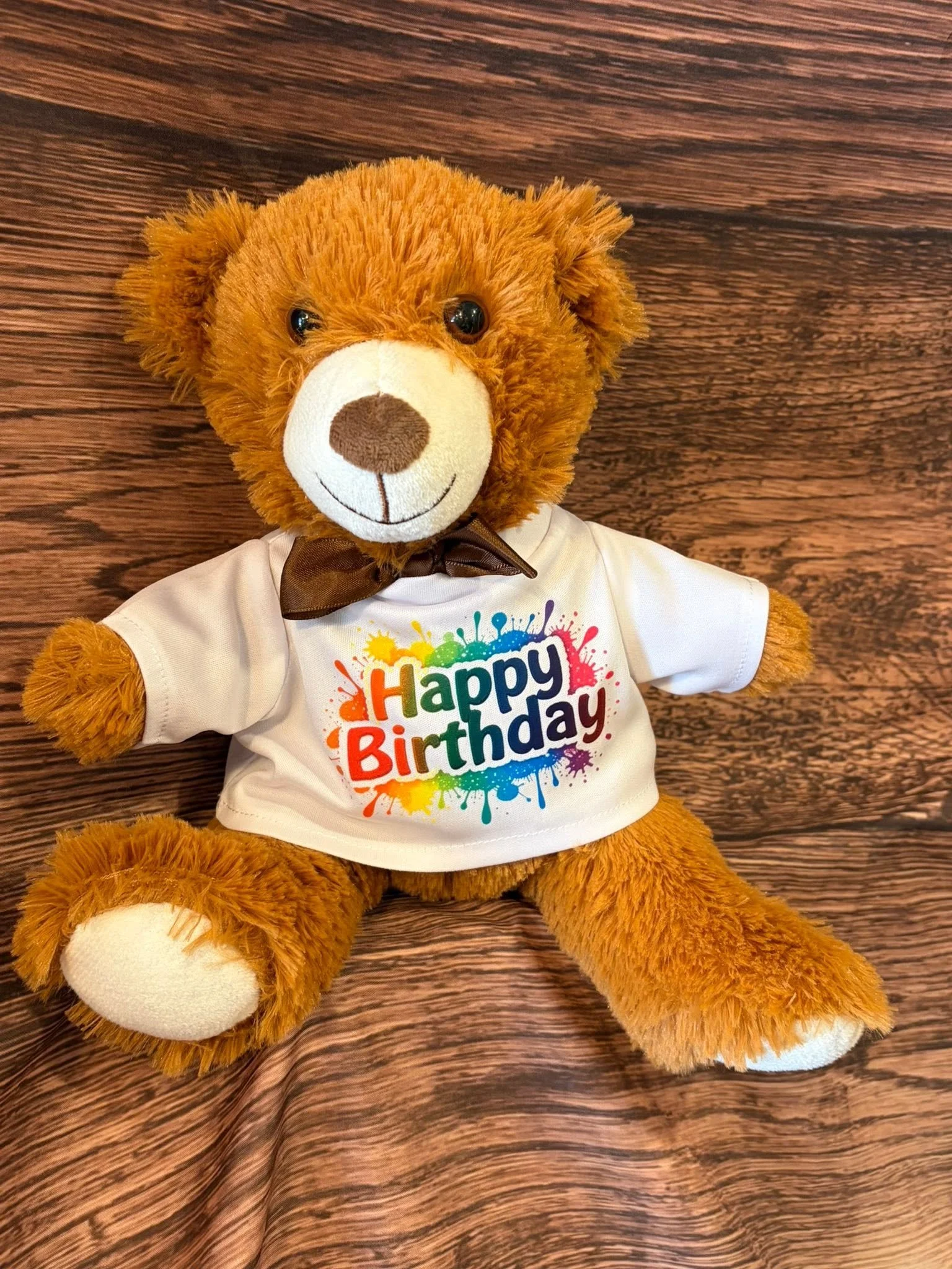 Cuddly Birthday Bear with T-Shirt