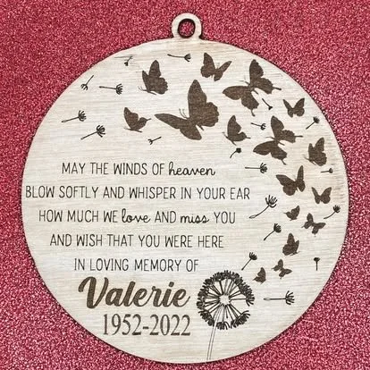 Personalized Memorial Ornament Plaque