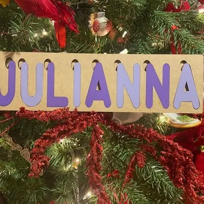 Custom Wooden Name Puzzle