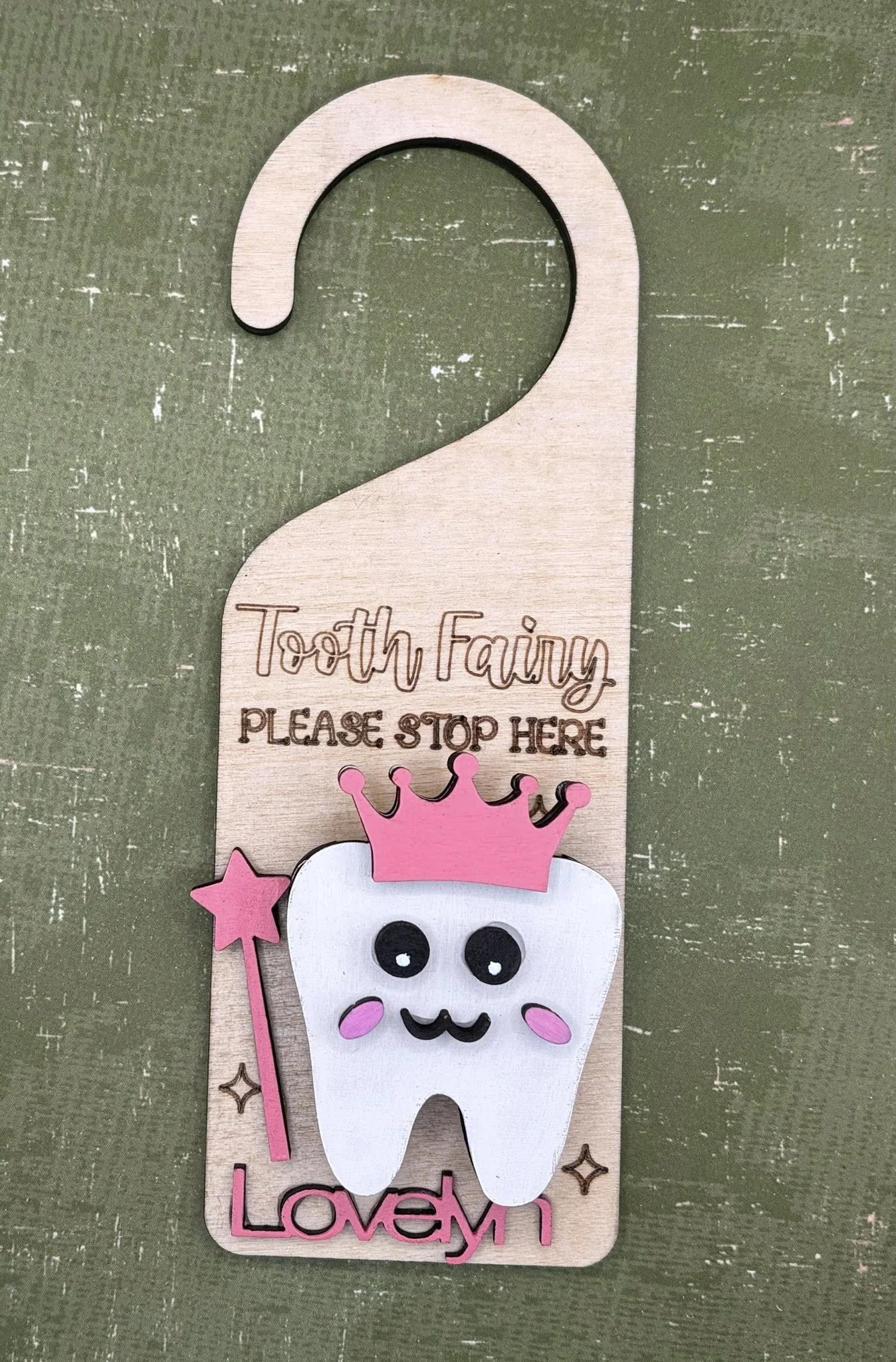 Tooth Fairy Door Hanger- Personalized