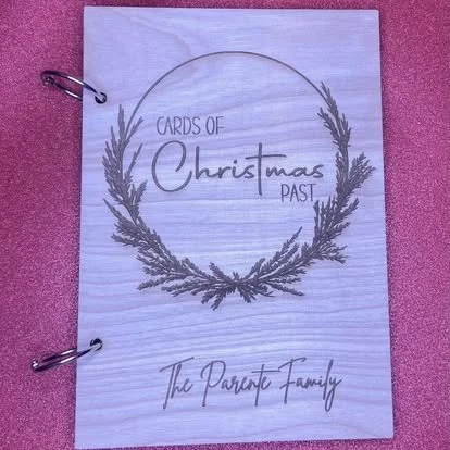 Christmas Card Keepsake Album- Personalized