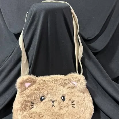 Plush Cat Shoulder Bag