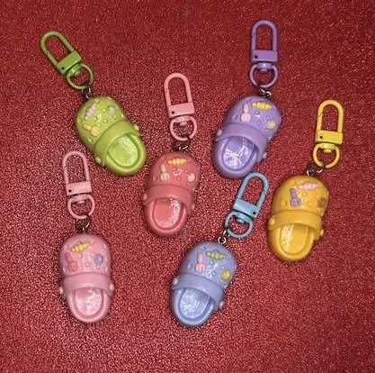 Colorful Shoe Charm Keychains