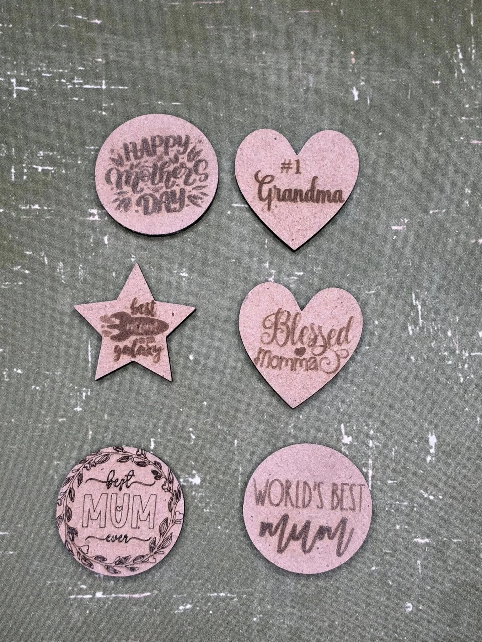 Heartfelt Mother’s Day Wooden Embellishments