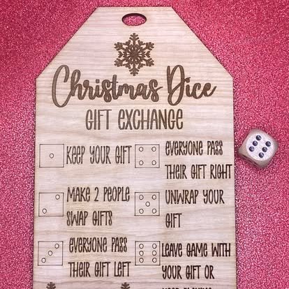 Christmas Dice Gift Exchange Game