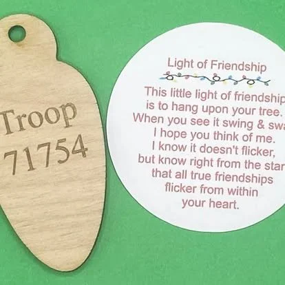 Personalized 'Light of Friendship' Ornament
