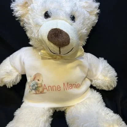 Personalized Cuddly Teddy Bear with Custom T-Shirt