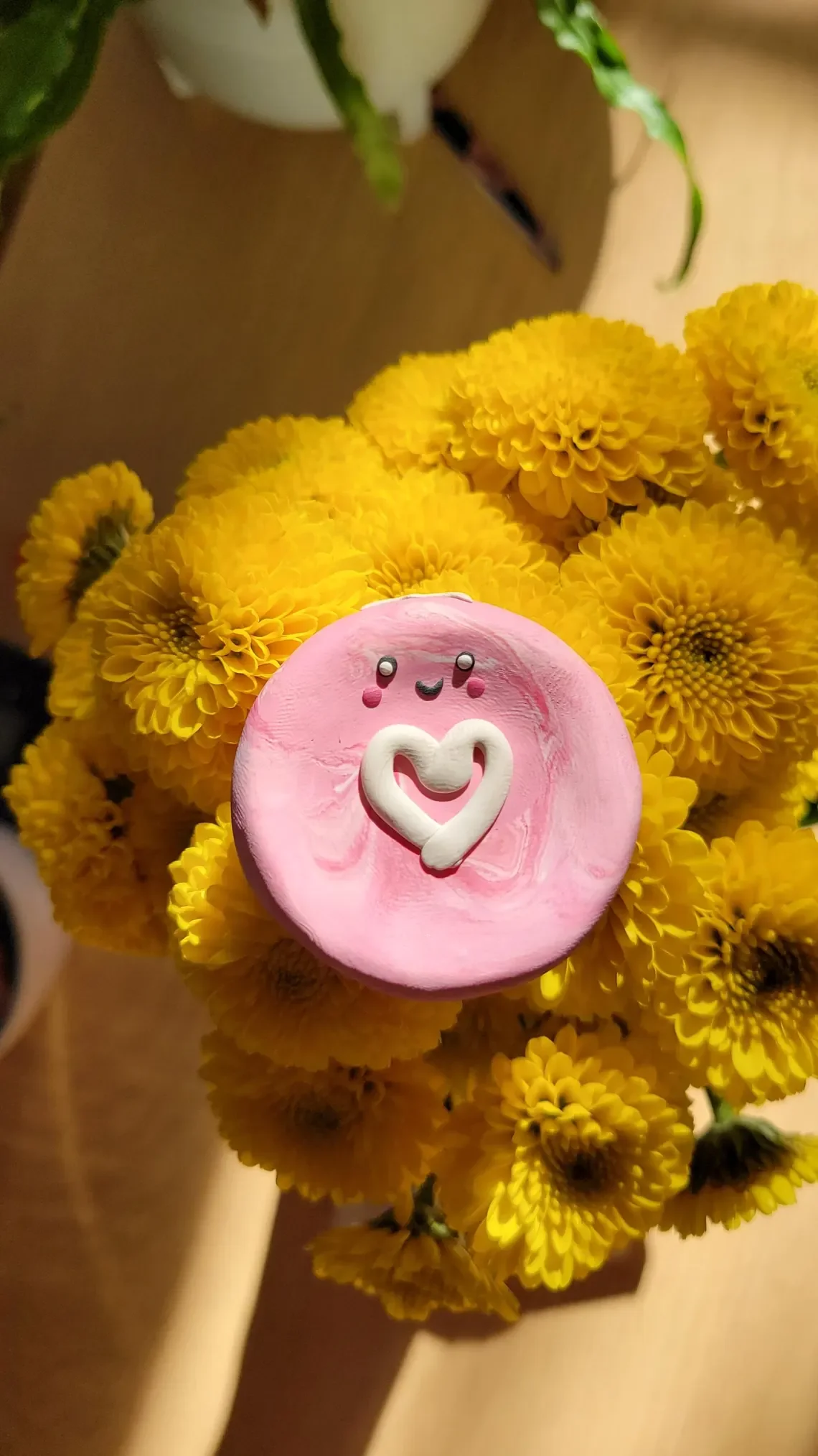 mini heart earrings/worry stone/bag charm 🩷