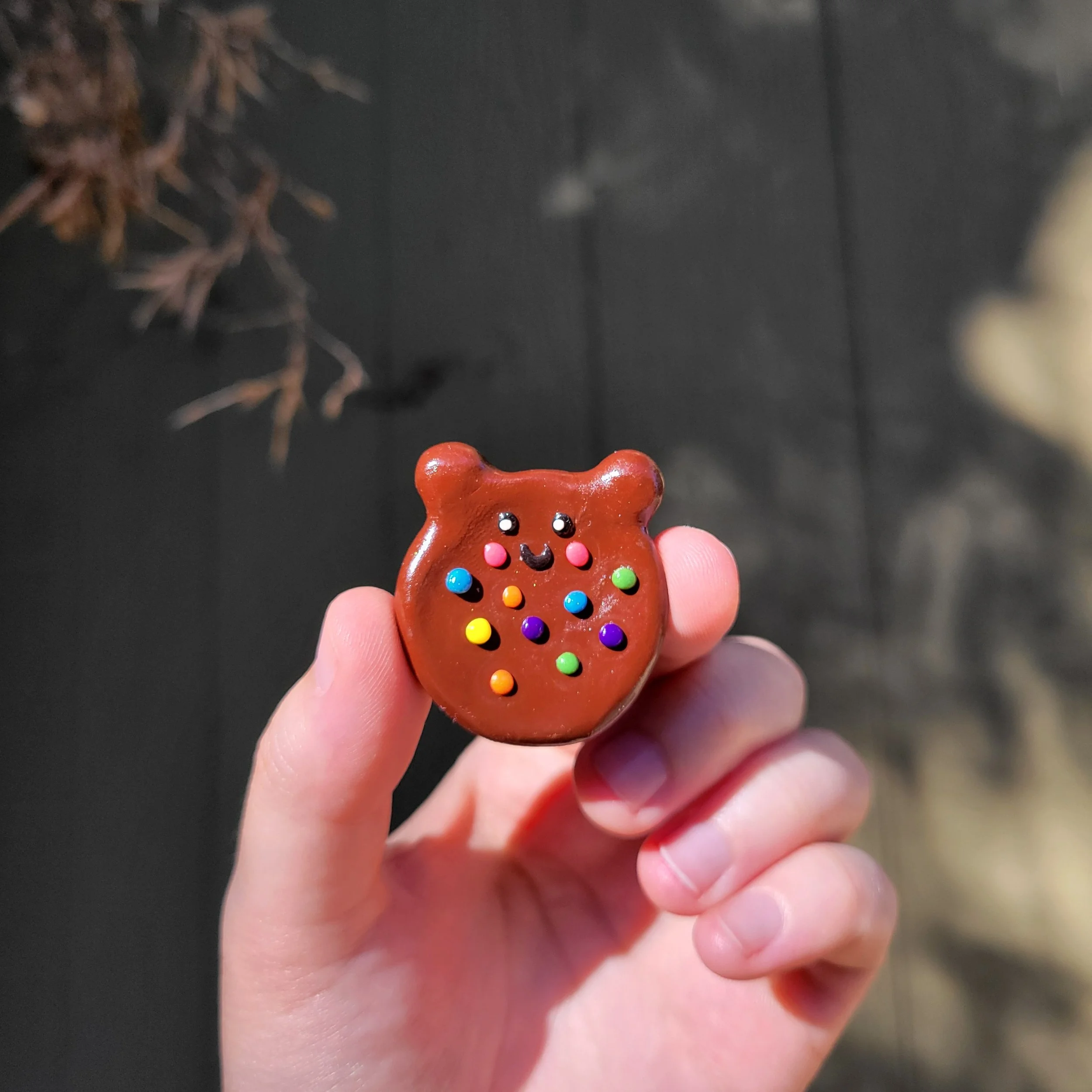 Cosmic Brownie Teddy Bear Worry Stone