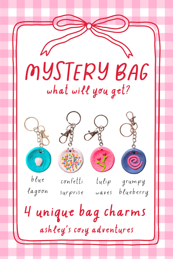 mystery bag - whimsical worry stone bag charms!