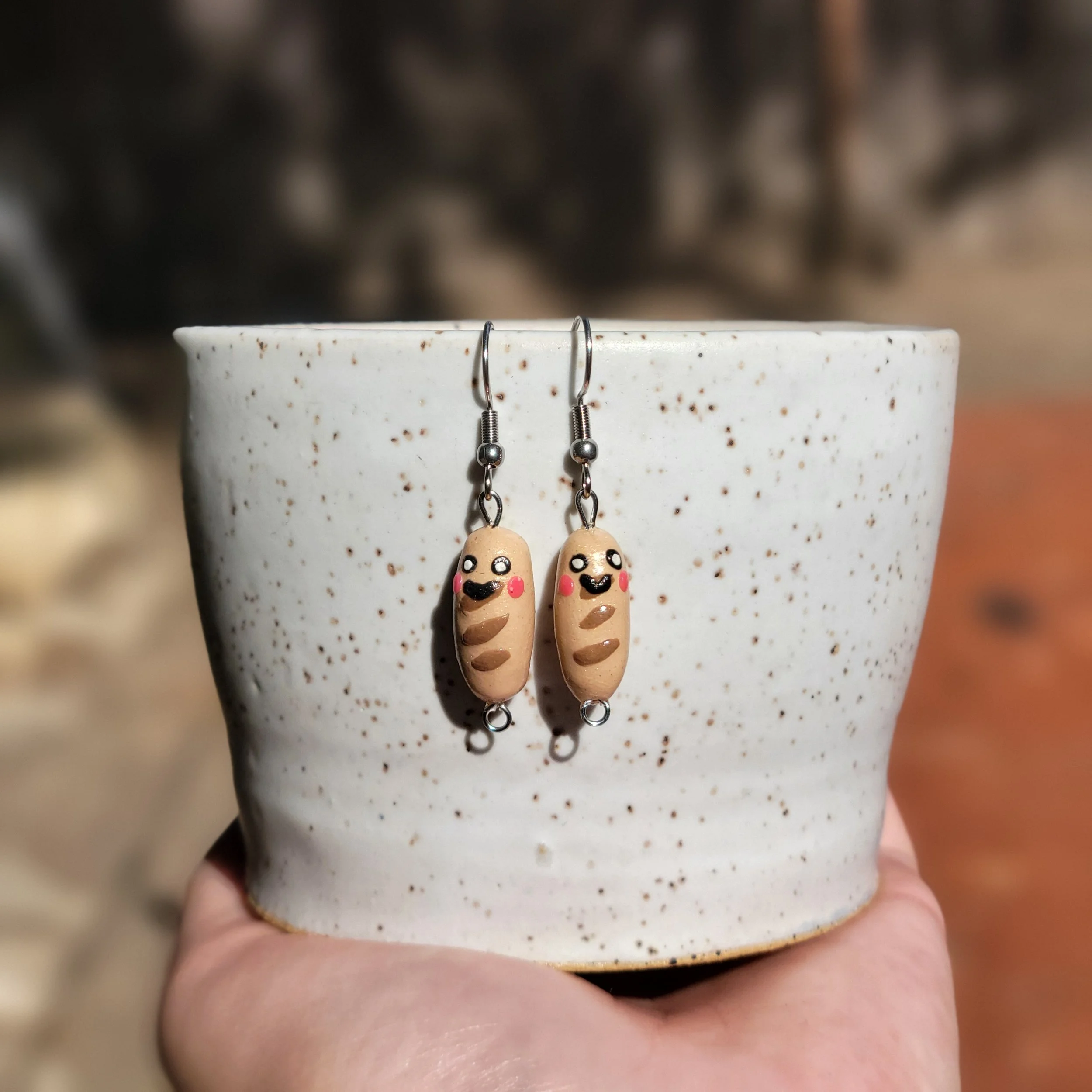 Mini Baguette Earrings - Pierre & Jacques