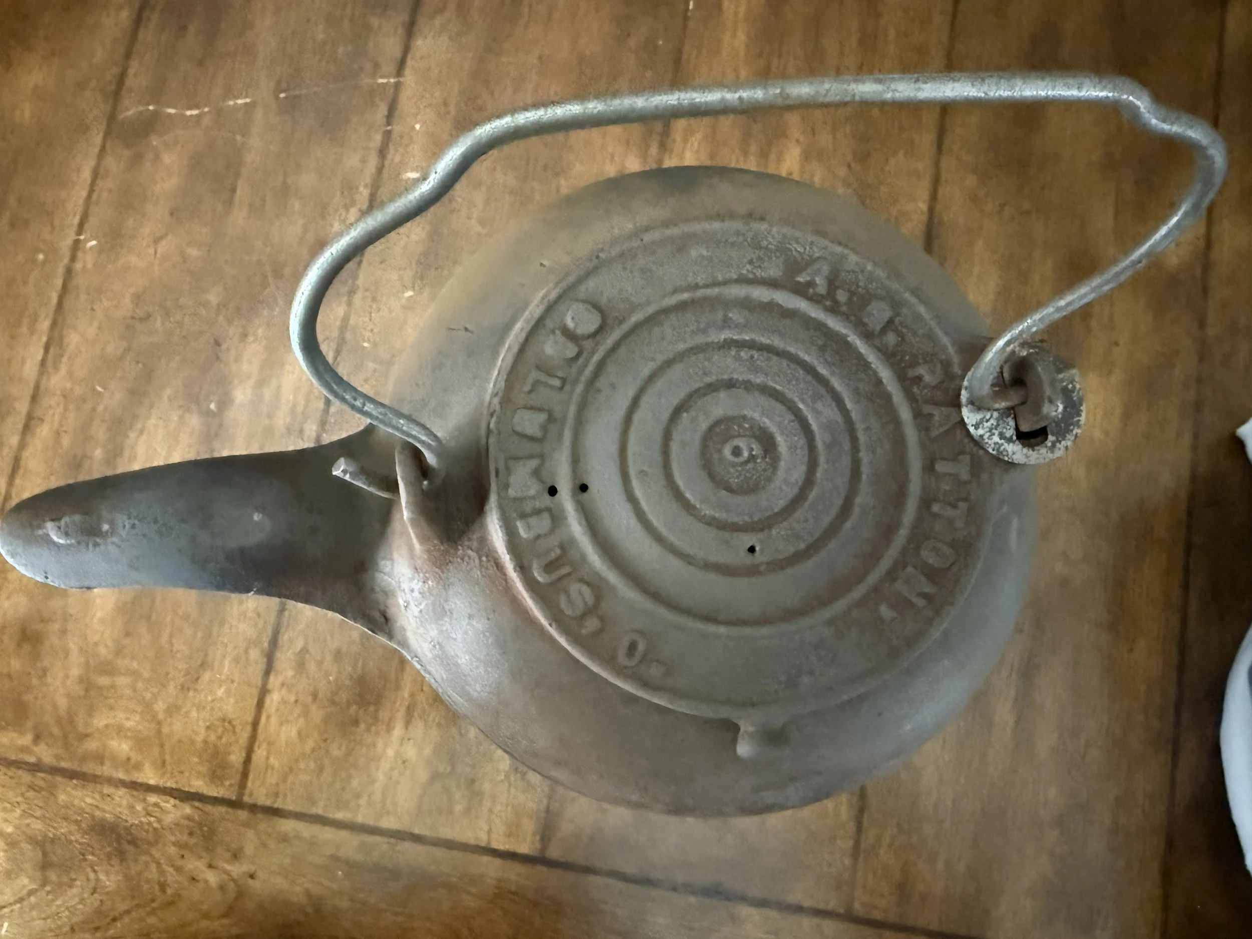 A.G. Patton — Cast Iron Tea Kettle