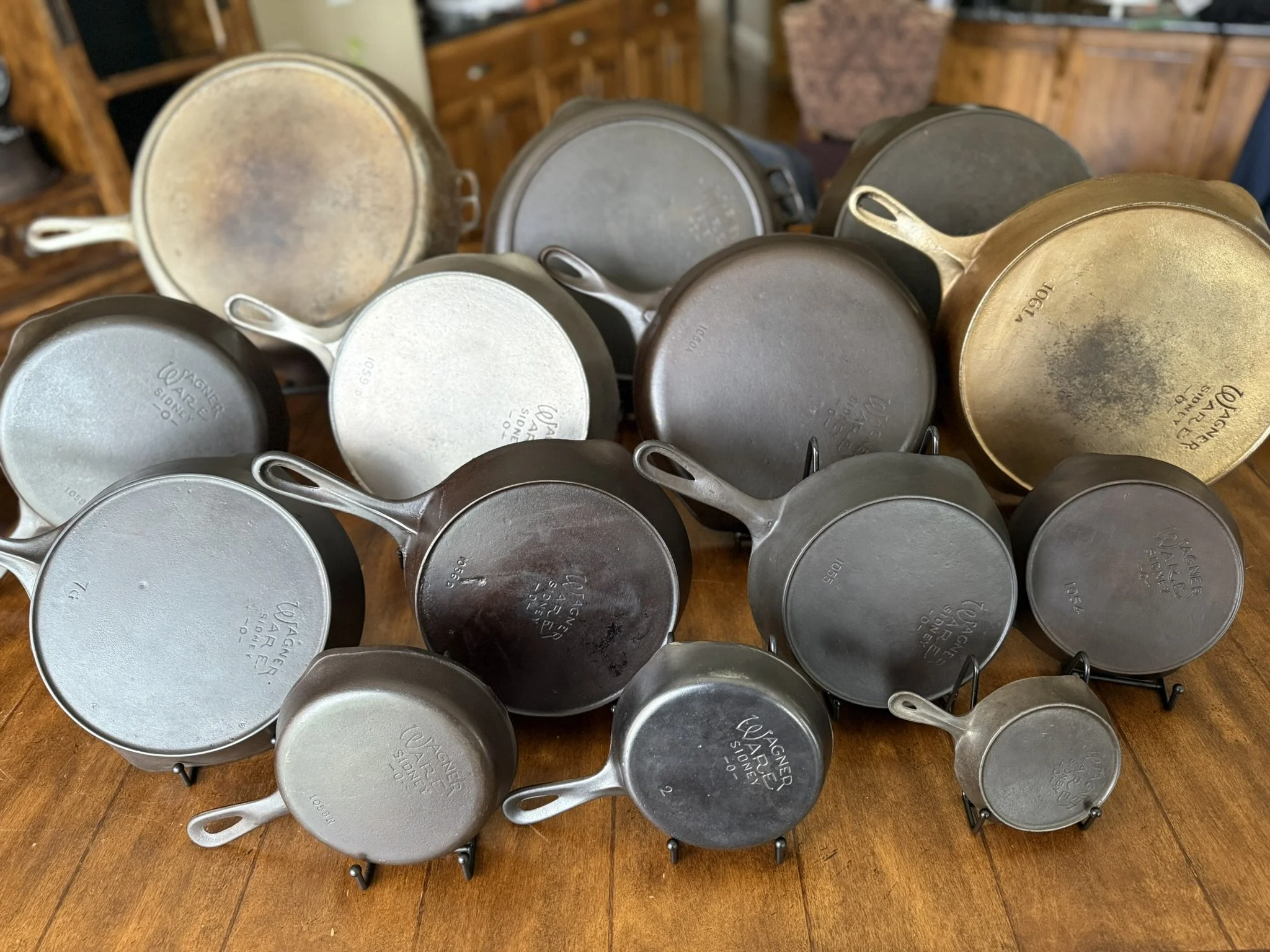 Wagner Ware Sidney -O- Complete Skillet Set