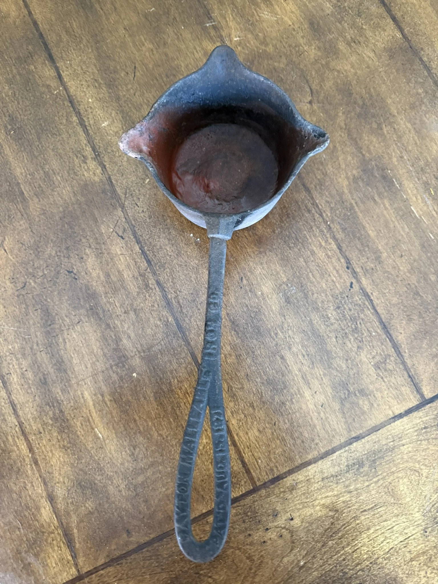 Dayton Malleable Iron Co. Patented Smelting Ladle