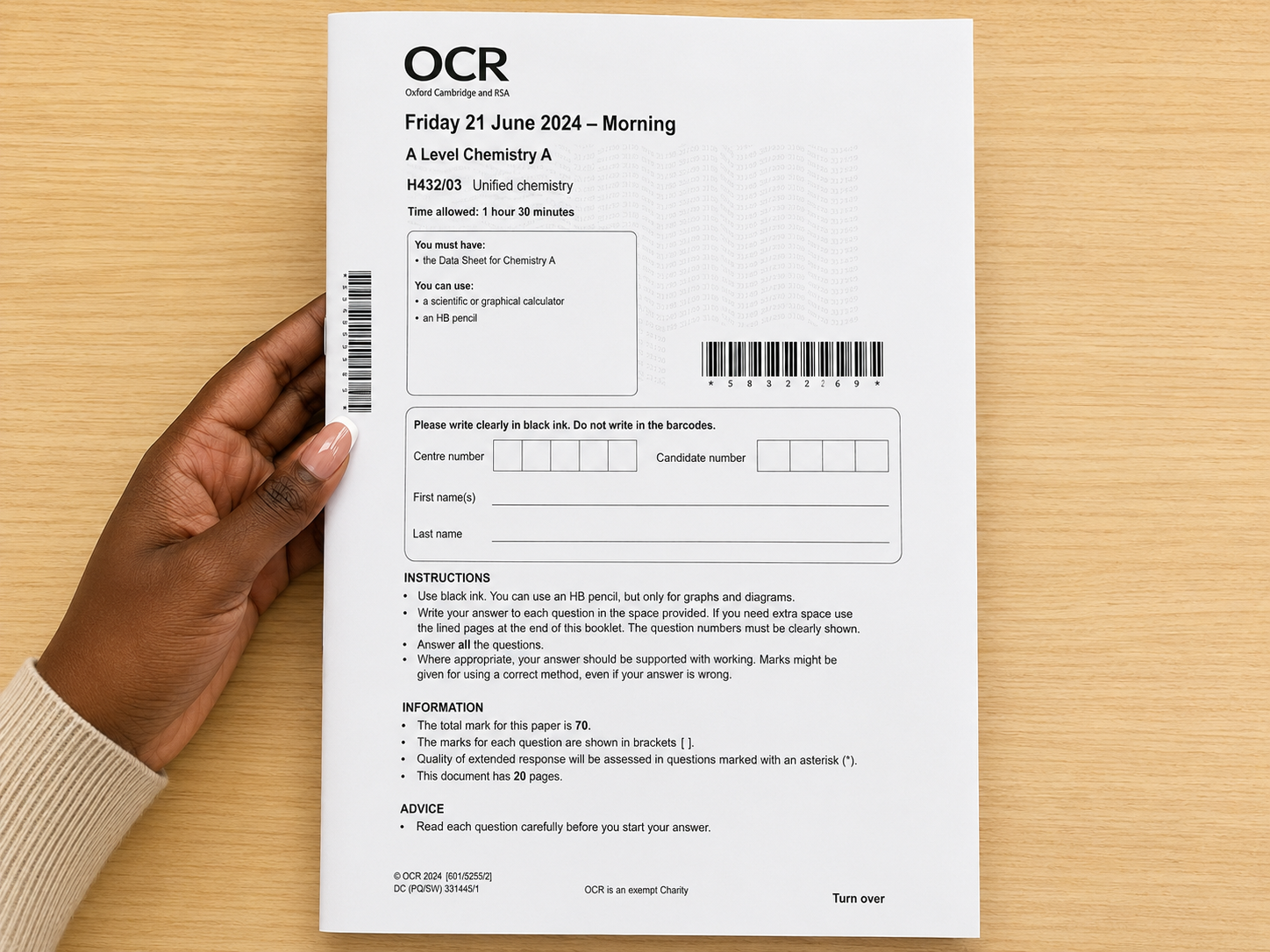 How to Prepare for OCR A-Level Chemistry Paper H432/03