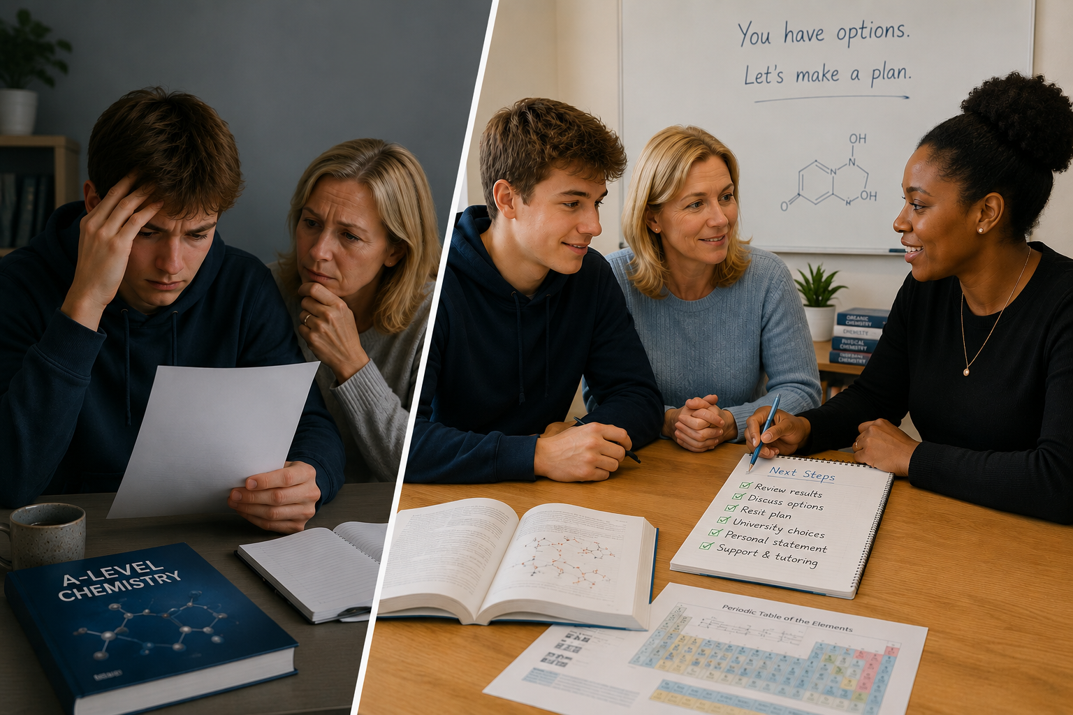 What to do if your child doesn’t get the A-Level Chemistry grade they hoped for