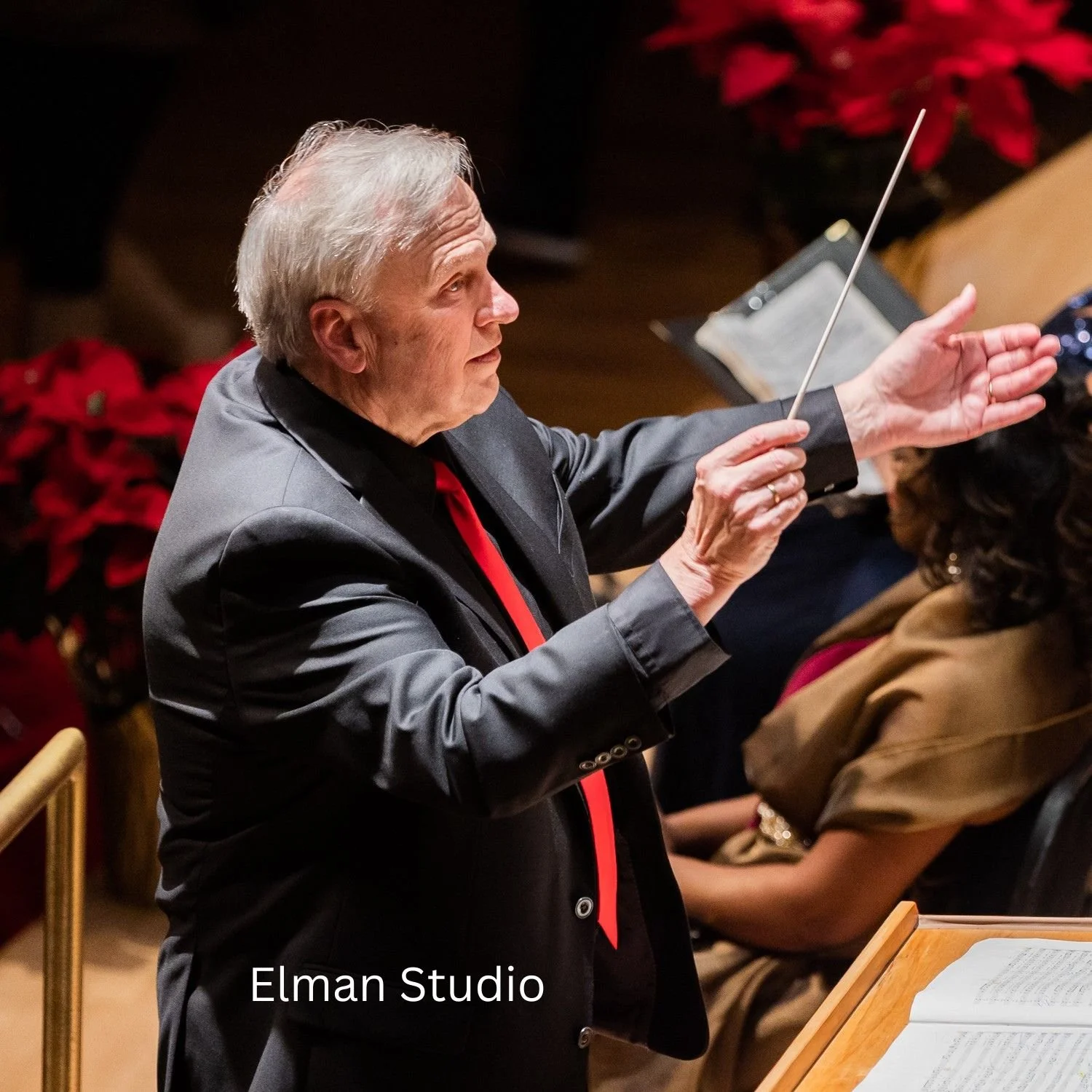 Stan Engebretson conducting in Strathmore Music Center