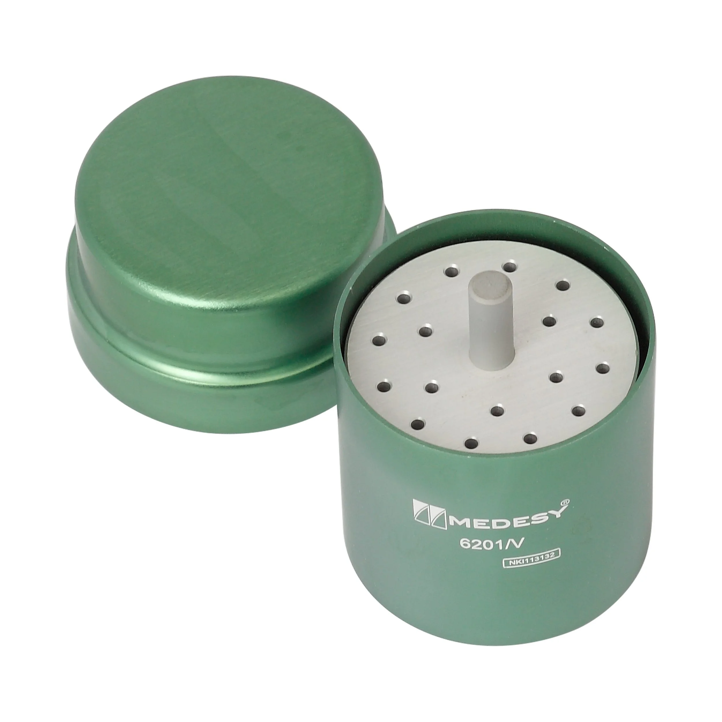 ENDODONTIC BOX ALUMINIUM GREEN - 6201/V