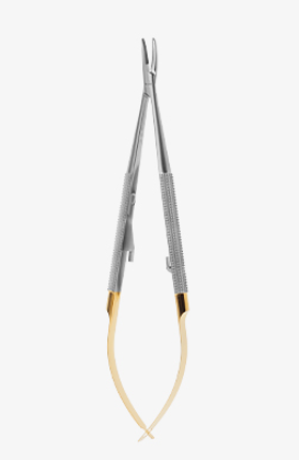 NEEDLE HOLDER CASTROVIEJO TC CURVED mm140 - 1922/B-TC