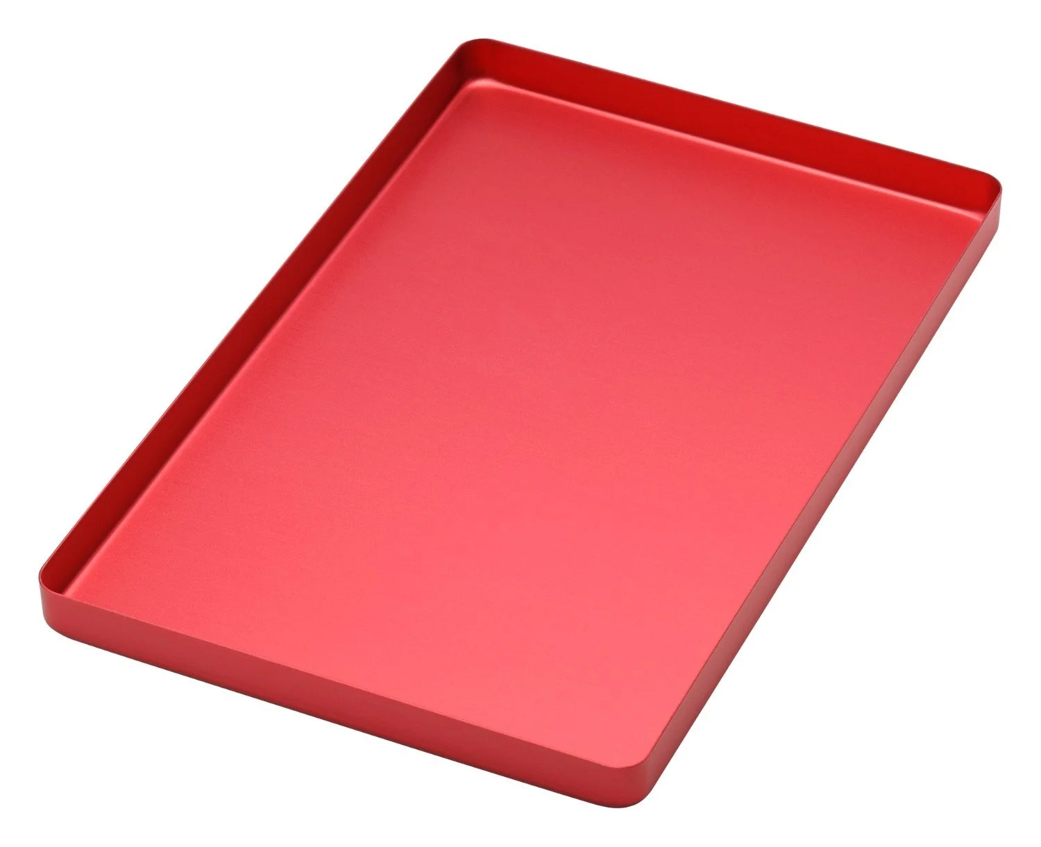 TRAY LARGE ALUMINIUM RED - 998/R