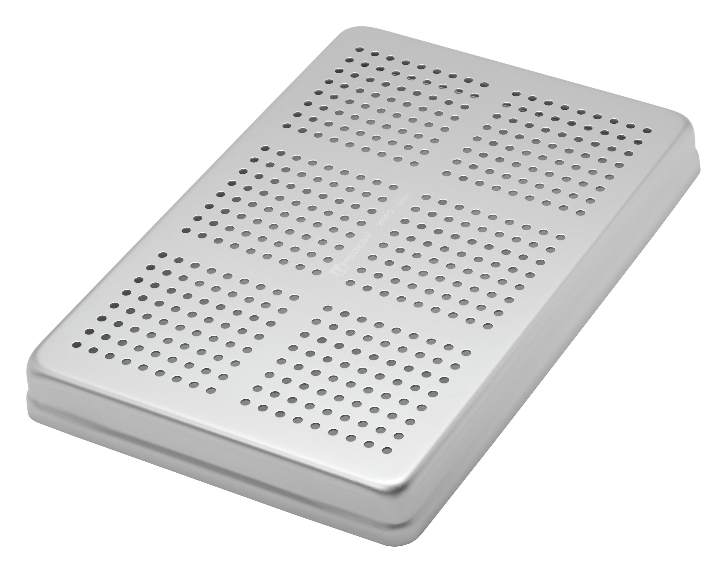 TRAY SMALL PERFORATED ALUMINIUM SILVER - LID - 999/FGS
