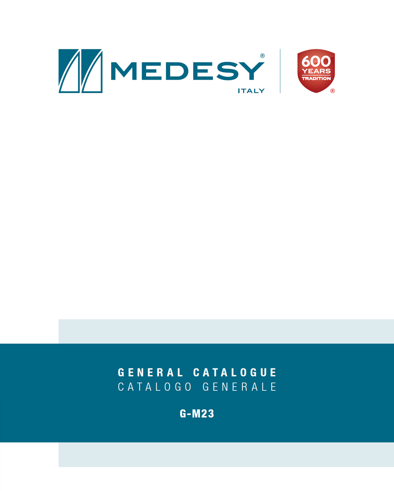 Medesy General Catalogue cover