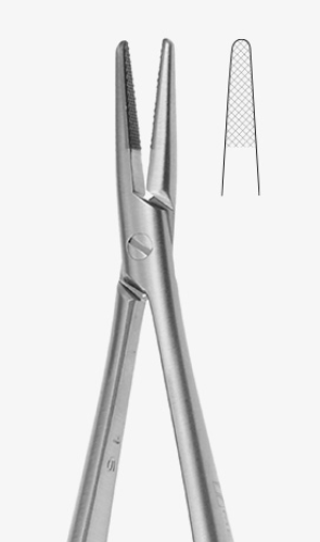 NEEDLE HOLDER CASTROVIEJO TC mm140 - 2000/A-TC