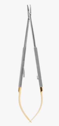 NEEDLE HOLDER CASTROVIEJO TC CURVED mm18 - 1922/D-TC