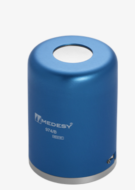 COTTON DISPENSER ALUMINIUM BLUE - 974/B