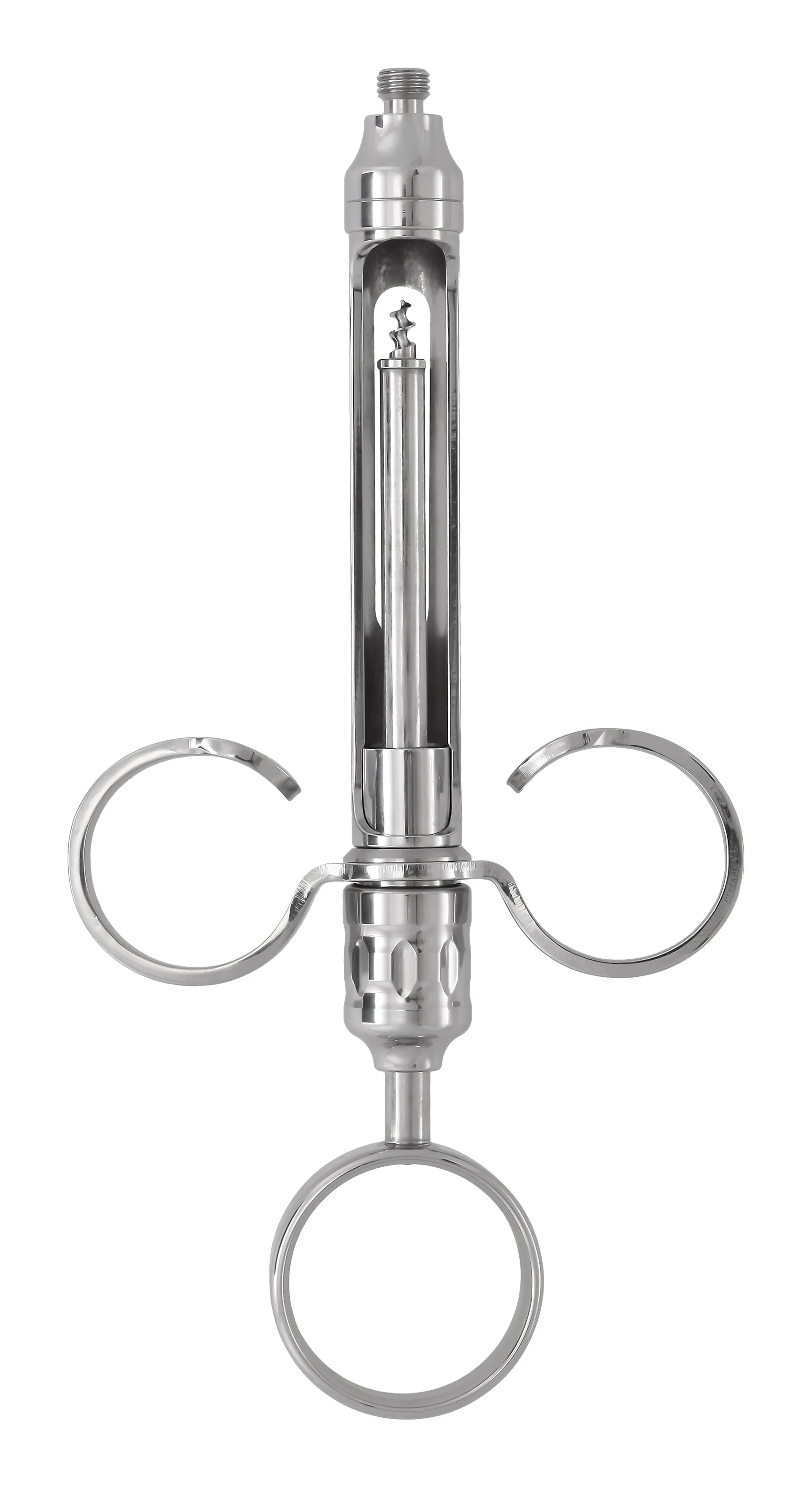 STAINLESS STEEL SYRINGE DOUBLE RING AM. THR. - 4940/2