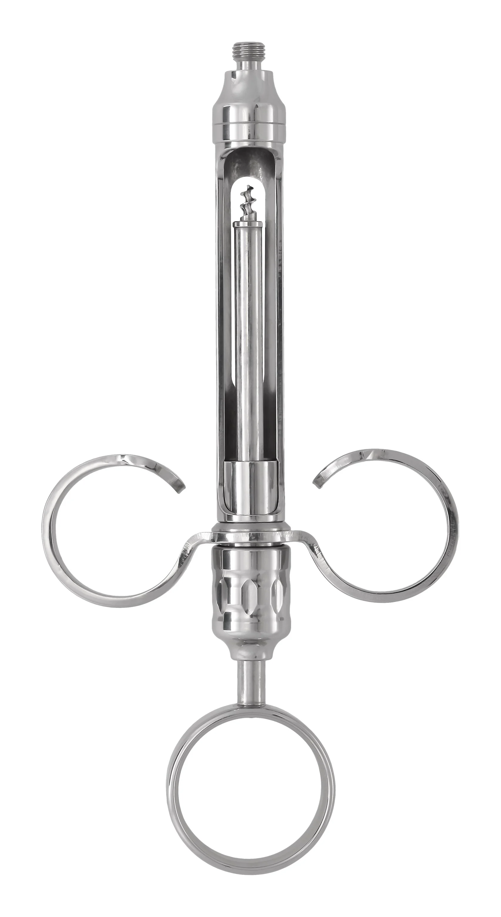 STAINLESS STEEL  SYRINGE DOUBLE RING EU. THR. - 4940/1