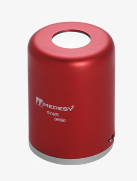 COTTON DISPENSER ALUMINIUM RED - 974/R