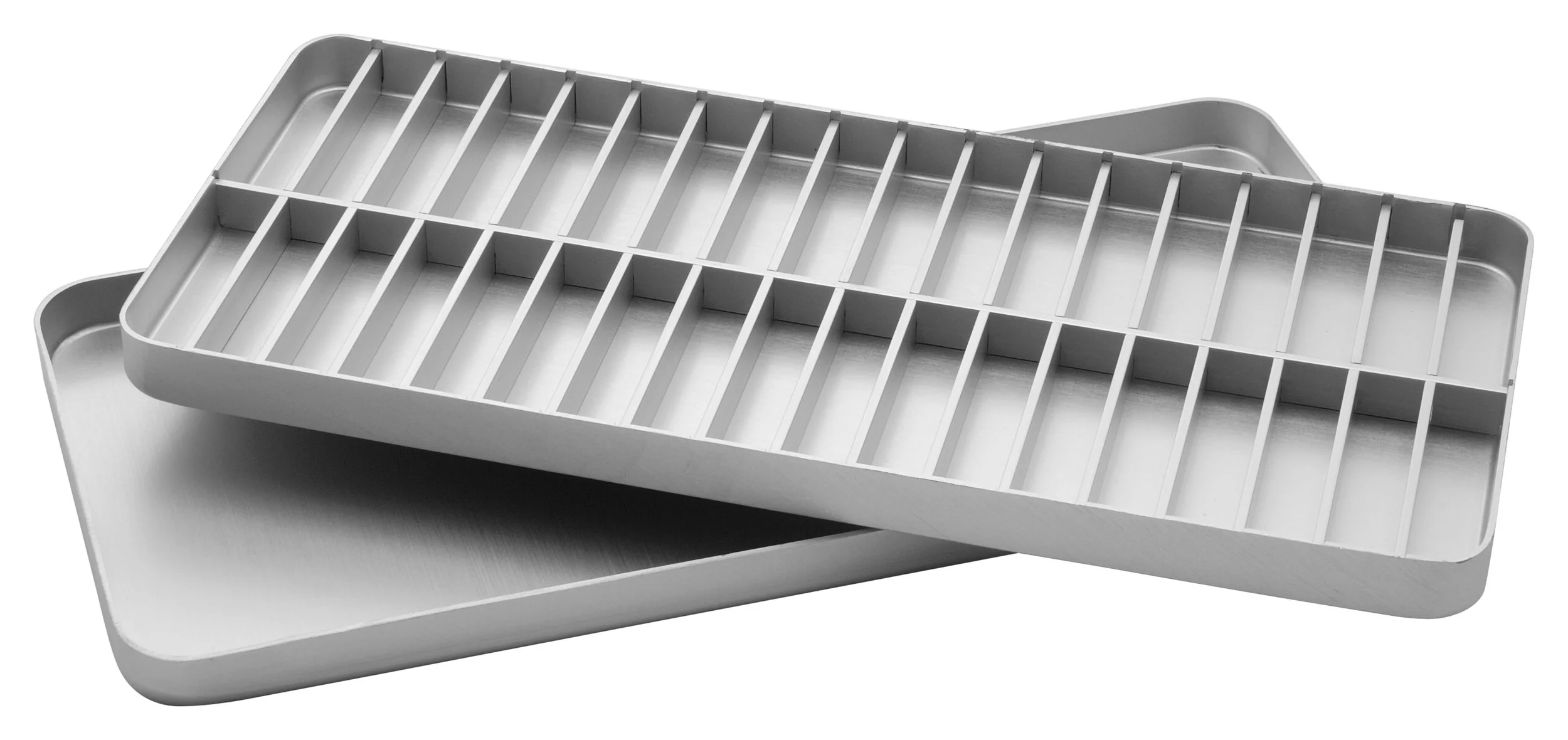 TRAY FOR ENDODONTIC ALUMINIUM WITH LID - 1003
