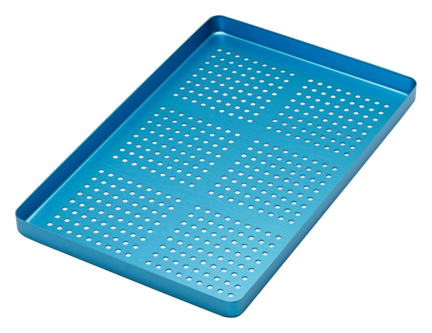 TRAY LARGE PERFORATED ALUMINIUM BLUE - 998/FB
