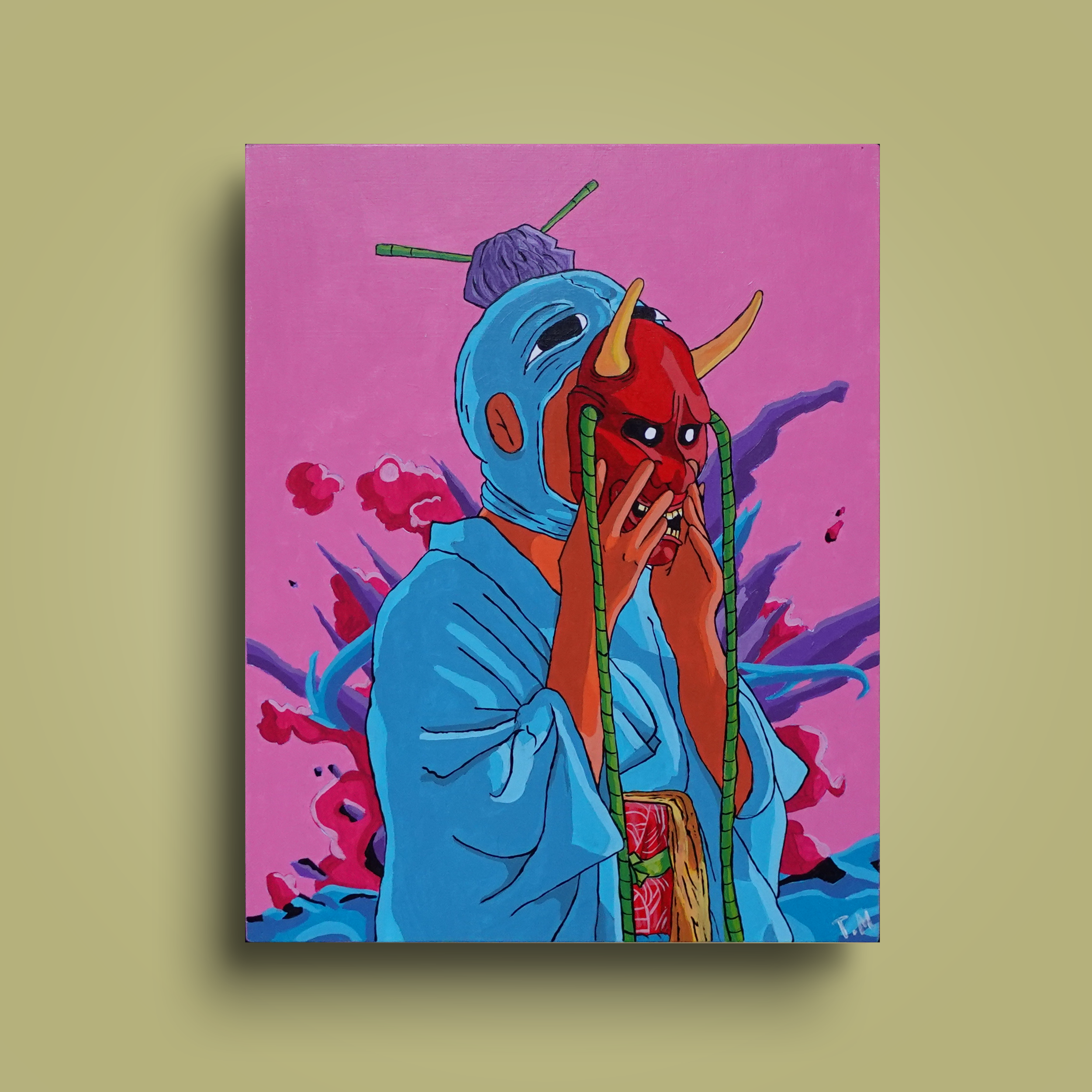 ''Anatomy of A Scream'' - Acrylic On Wooden Canvas