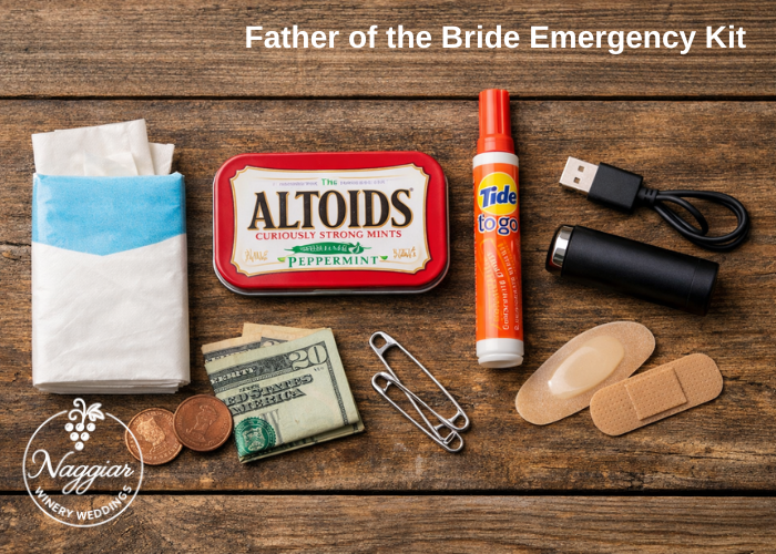 Father of the Bride Emergency Kit: The Winery Wedding Version