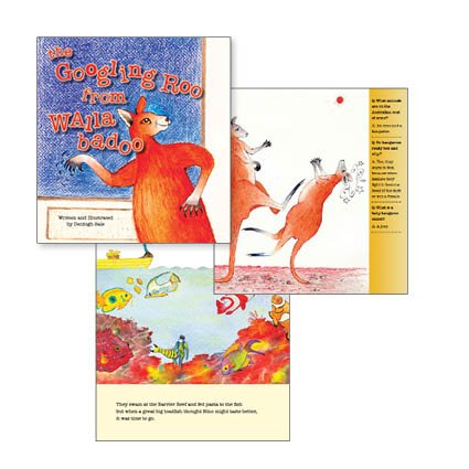 The Googling Roo From Walladbadoo, written and illustrated by Denbigh Sale is a delightful story about a kangaroo called Red and his friend, Lou Lou who discover an old computer in a shed. Red starts googling questions and very soon all his farmyard 