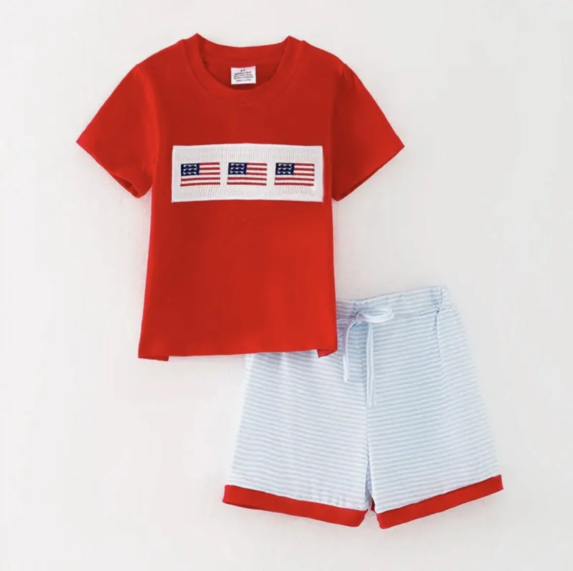 Boy 4th of July Smocked Set (Arrives Mid May)