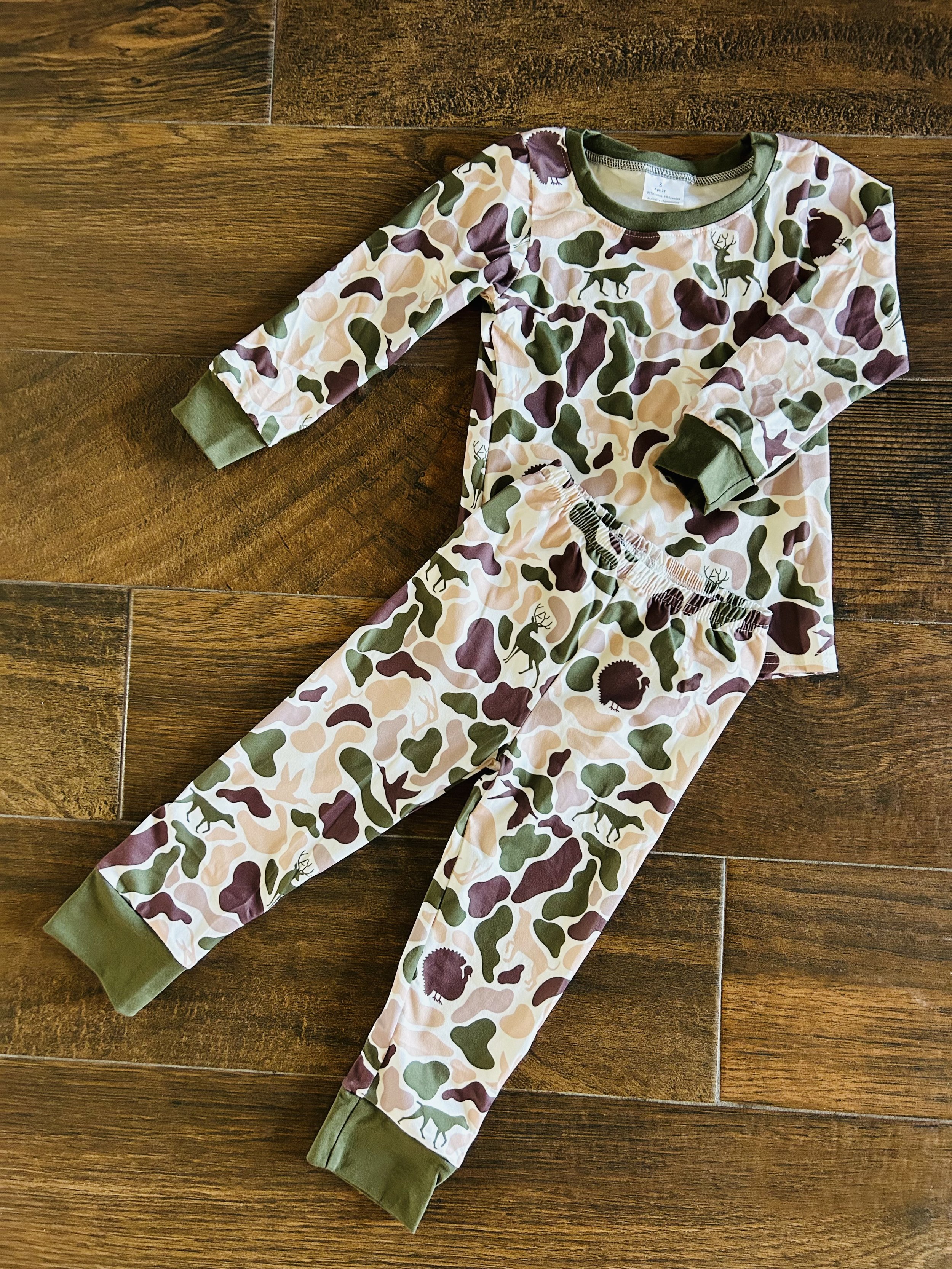 Hunting Camouflage Printed Pajamas Set