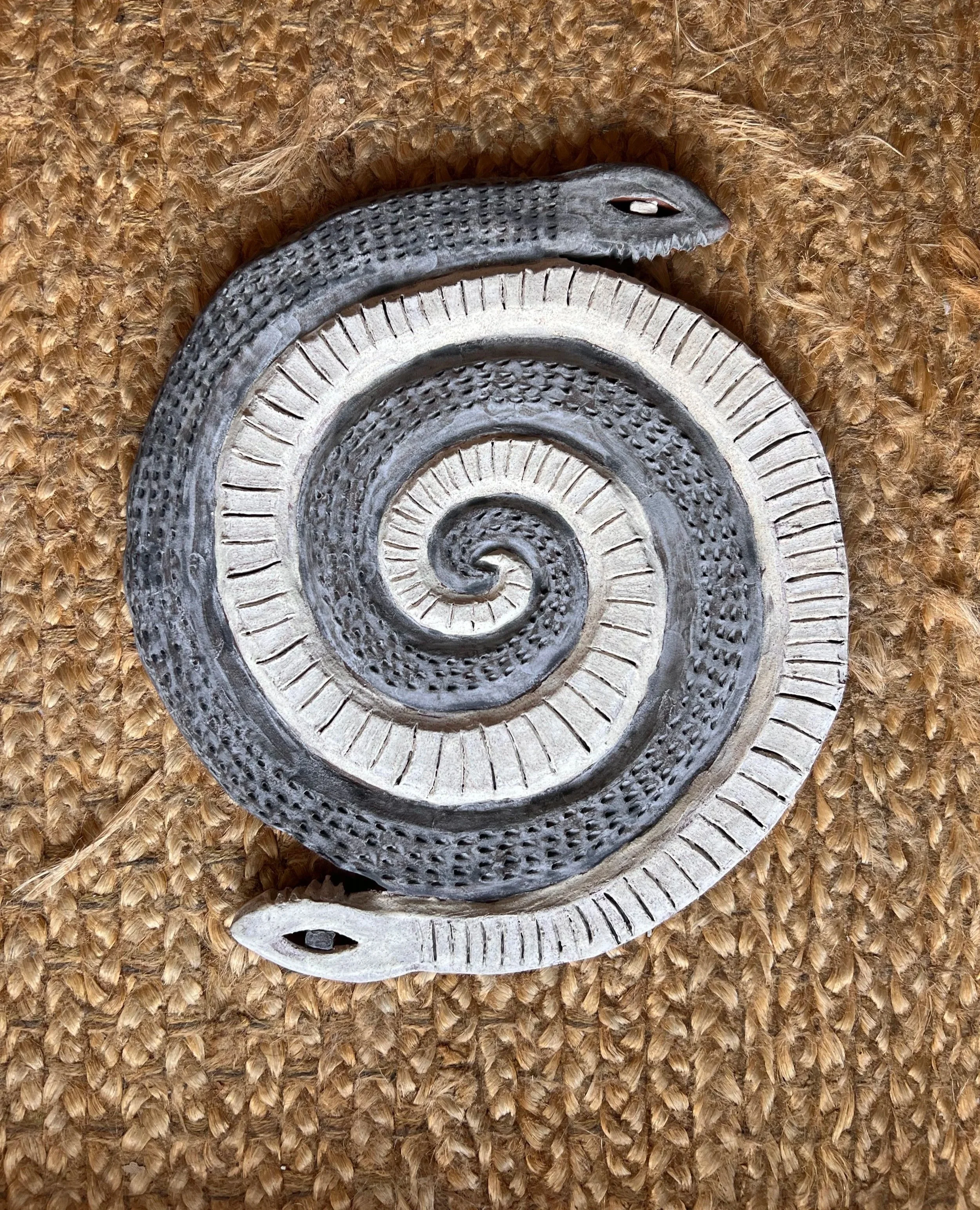 Double Spiral Snake Wall Art